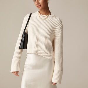 J.CREW Heritage cotton fisherman crewneck sweater